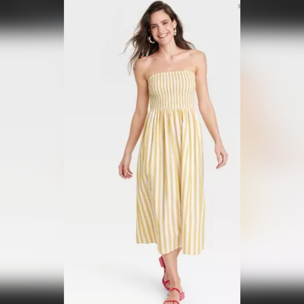 NWT A New Day Strapless Midi Dress